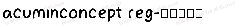 acuminconcept reg字体转换